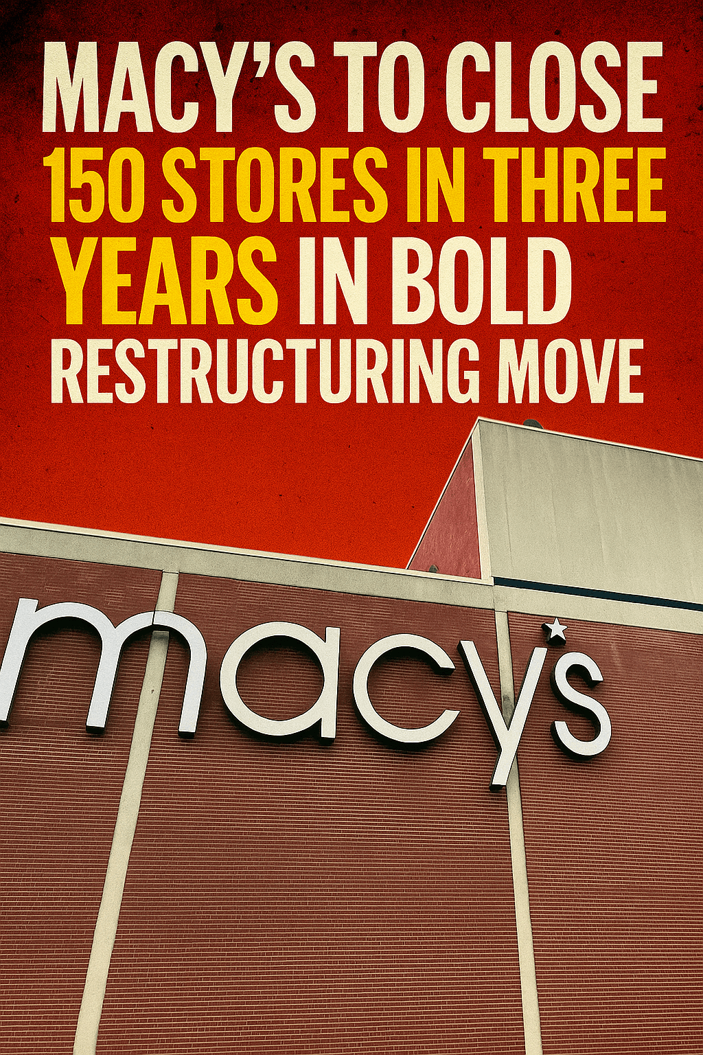 Macy’s to Close 150 Stores in Three Years in Bold Restructuring Move